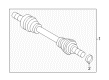 Diagram for 2018 Volvo XC60 Axle Shaft - 36011787