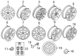 Diagram for Volvo C70 Alloy Wheels - 30633787