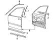 Diagram for 1997 Volvo S90 Door Moldings - 1268044