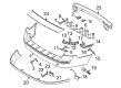 Diagram for Volvo Bumper - 39897068