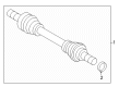 Diagram for Volvo C40 Recharge Axle Shaft - 36013246