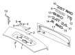 Diagram for Volvo S80 Tailgate Handle - 30634364