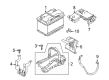 Diagram for Volvo C40 Recharge Battery Hold Downs - 32348533