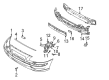 Diagram for Volvo S60 Bumper - 39961301