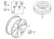 Diagram for Volvo C40 Recharge Alloy Wheels - 32143630