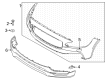 Diagram for Volvo S90 Bumper - 39796375