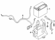 Diagram for Volvo XC40 Battery Hold Downs - 32132005