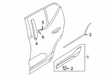 Diagram for Volvo XC40 Door Moldings - 31457006