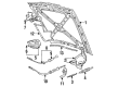 Diagram for Volvo 245 Hood Latch - 1382435