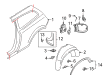 Diagram for Volvo Fuel Door Hinge - 30762878