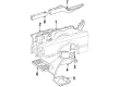 Diagram for Volvo S90 Battery Hold Downs - 1316365