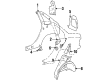 Diagram for Volvo S70 Fender Splash Shield - 6800514