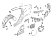 Diagram for Volvo V60 Fender Splash Shield - 31333252