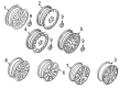 Diagram for Volvo S80 Alloy Wheels - 9451346