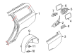 Diagram for 2010 Volvo V70 Fender Splash Shield - 30678554