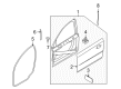 Diagram for 2010 Volvo XC60 Weather Strip - 31298783