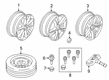 Diagram for 2021 Volvo V60 Cross Country Alloy Wheels - 31680201