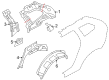 Diagram for Volvo XC60 Fender Splash Shield - 31378476