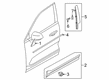 Diagram for Volvo C40 Recharge Door Moldings - 31448316