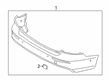 Diagram for Volvo V60 Bumper - 39796295