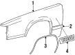 Diagram for 1986 Volvo 760 Door Moldings - 1325616