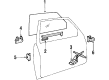 Diagram for Volvo 240 Door Lock Cylinder - 1382348
