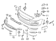 Diagram for Volvo V60 Bumper - 39795940
