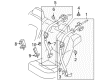 Diagram for Volvo Seat Belt - 39801845