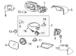 Diagram for Volvo Mirror Cover - 30716805