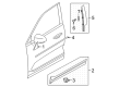 Diagram for Volvo C40 Recharge Door Moldings - 32229688