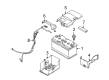 Diagram for Volvo V50 Battery Hold Downs - 31110047