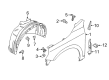 Diagram for Volvo V60 Fender Splash Shield - 31497104