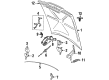 Diagram for Volvo 850 Hood Latch - 9152529