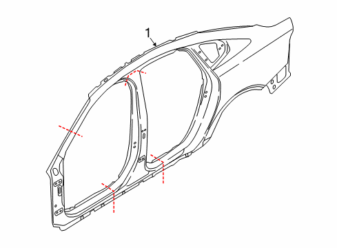 32427185 Volvo BODY SIDE