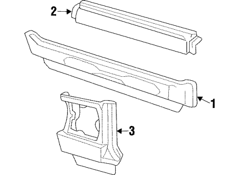Volvo 6800616 Rear Panel 6800616 Volvo Rear Panel