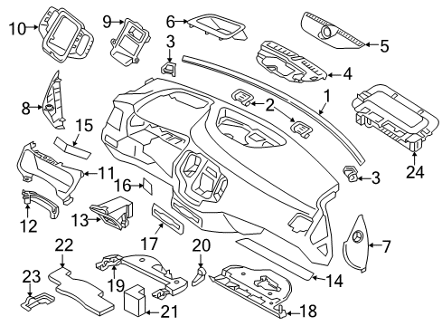 Volvo 32422044 Trim Strip 32422044 Volvo Trim Strip