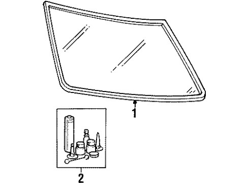 9133445 Volvo Glass