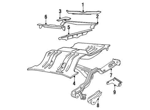 Volvo 1315660 Panel Below Gate Extension, Passenger Side 1315660 Volvo Panel Below Gate Extension, Passenger Side