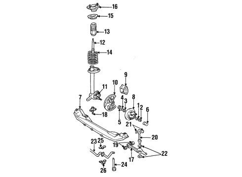 1986 Volvo 760 Front Brakes Diagram