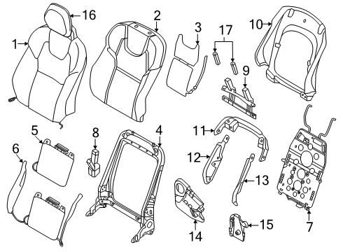 2025 Volvo S60 Passenger Seat Components