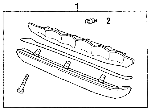 1995 Volvo 850 High Mount Lamps Diagram