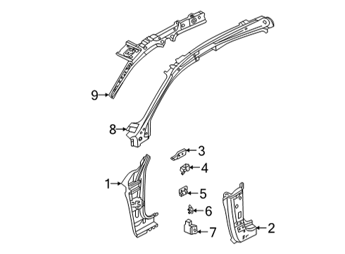 2026 Volvo EC40 Hinge Pillar