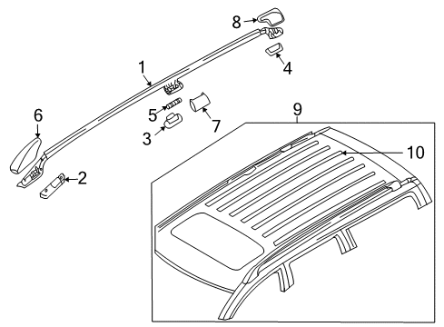 2001 Volvo V70 Luggage Carrier