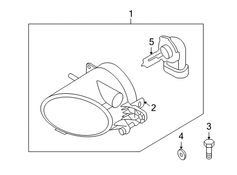 2008 Volvo V70 Bulbs Diagram