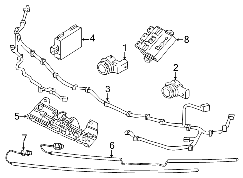 2025 Volvo S60 Electrical Components - Rear Bumper