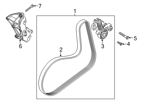 2019 Volvo S60 Belts & Pulleys Diagram