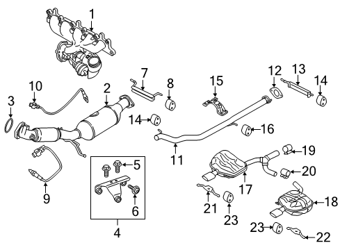 2016 Volvo XC70 Exhaust Manifold Diagram