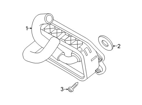 2016 Volvo XC60 Oil Cooler - Belts Diagram 2