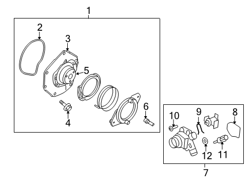 2012 Volvo S80 Water Pump Diagram