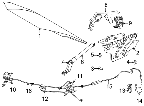 2025 Volvo EX90 Hood & Components